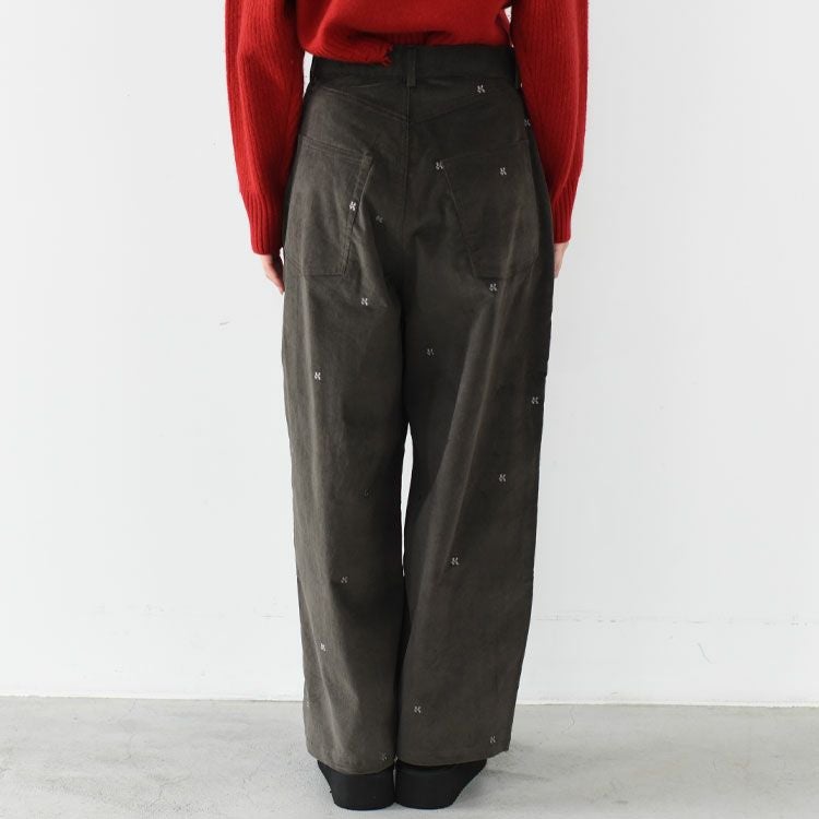 K motif velveteen pants(unisex) kモチーフベルベティーンパンツ