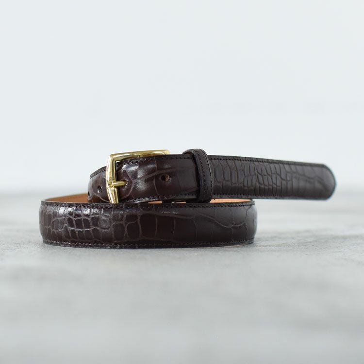 クロコダイル  ベルト ブラック  CROCODILE  インディアン クロコダイル ベルト ブラック CROCODILE インディアン 【公式通販】