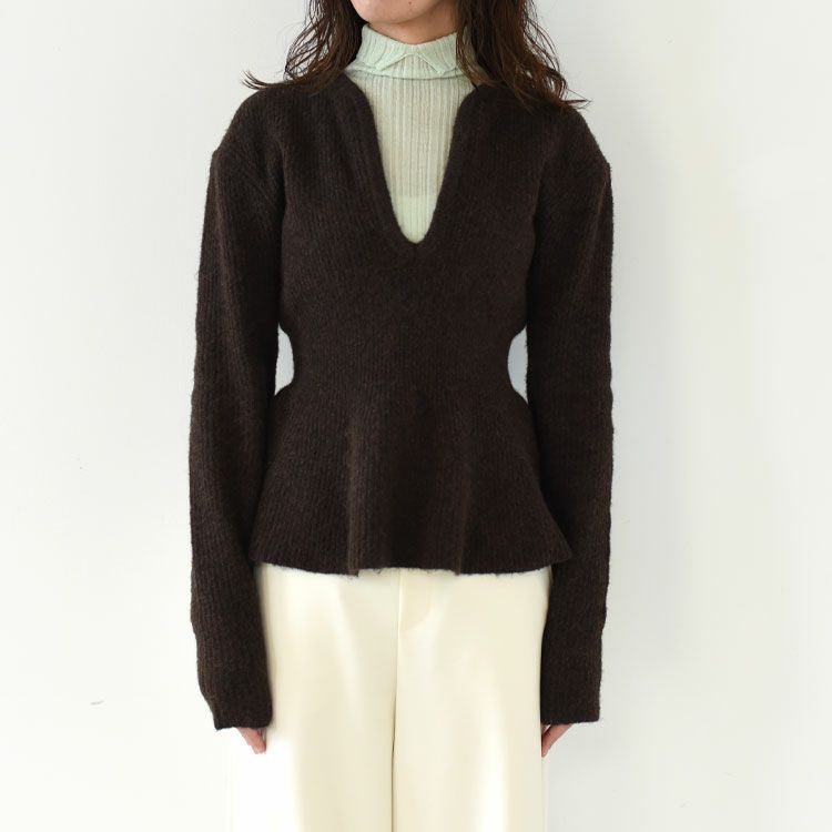 Soft Peplum Knit ソフトペプラムニット