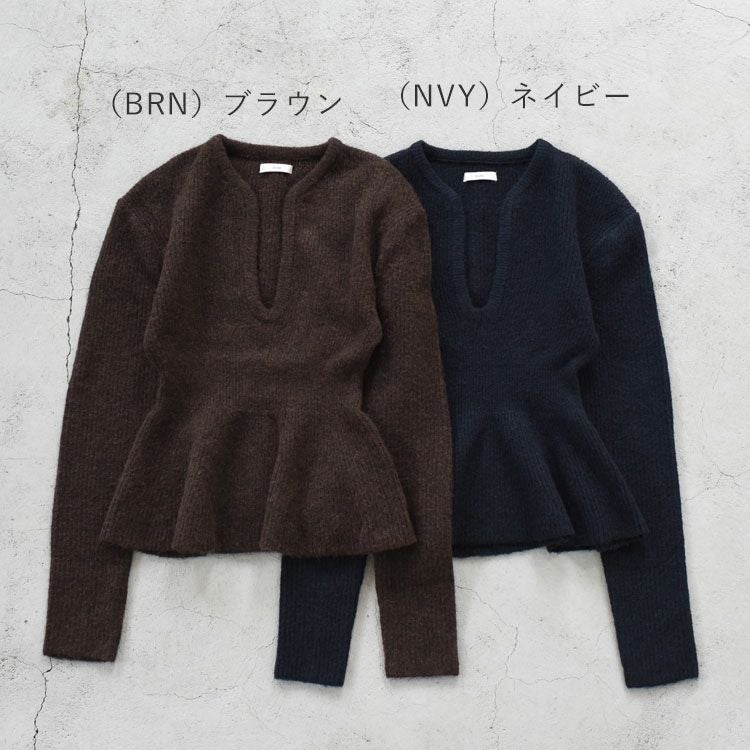 Soft Peplum Knit ソフトペプラムニット/62520525/anuke（アンヌーク