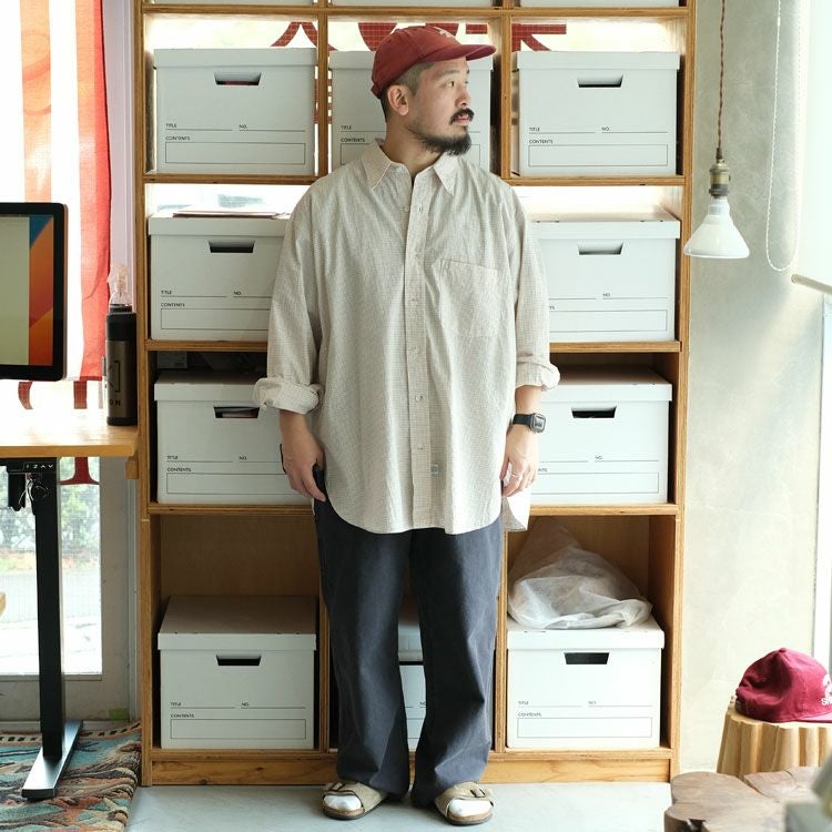 3button Regular Collar Shirt 3ボタンレギュラーカラーシャツ