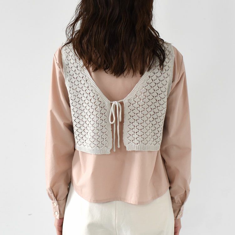 2way short knit vest 2wayショートニットベスト