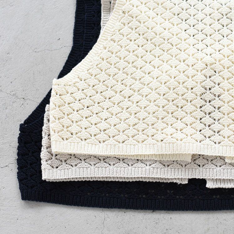 2way short knit vest 2wayショートニットベスト