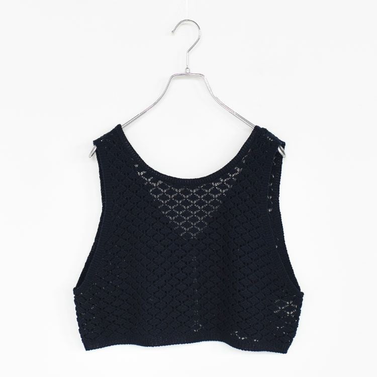 2way short knit vest 2wayショートニットベスト