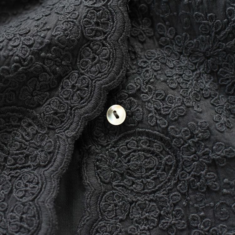 lace stand collar wide shirt レーススタンドカラーワイドシャツ