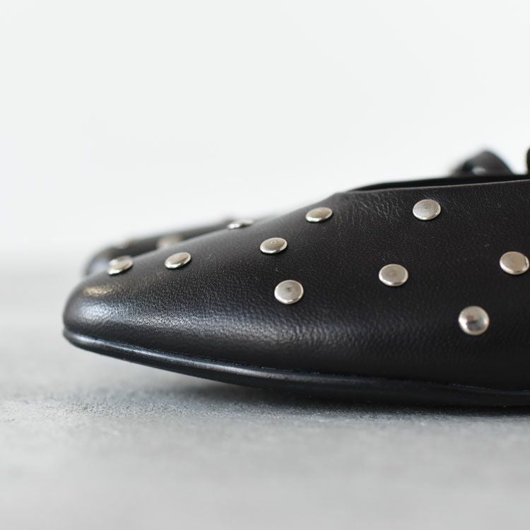 スタッズレザー メリージェーンフラットシューズ