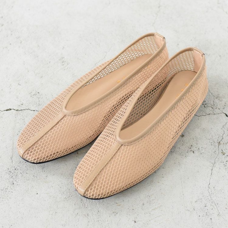 メッシュフラットシューズ