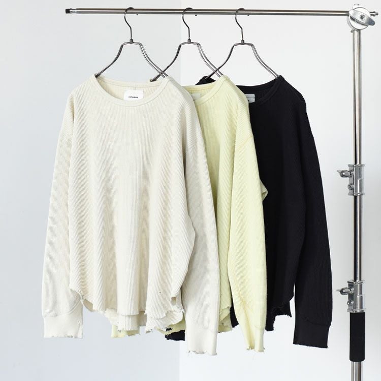 WAFFLE LONG SLEEVE TEE ワッフルロングスリーブT