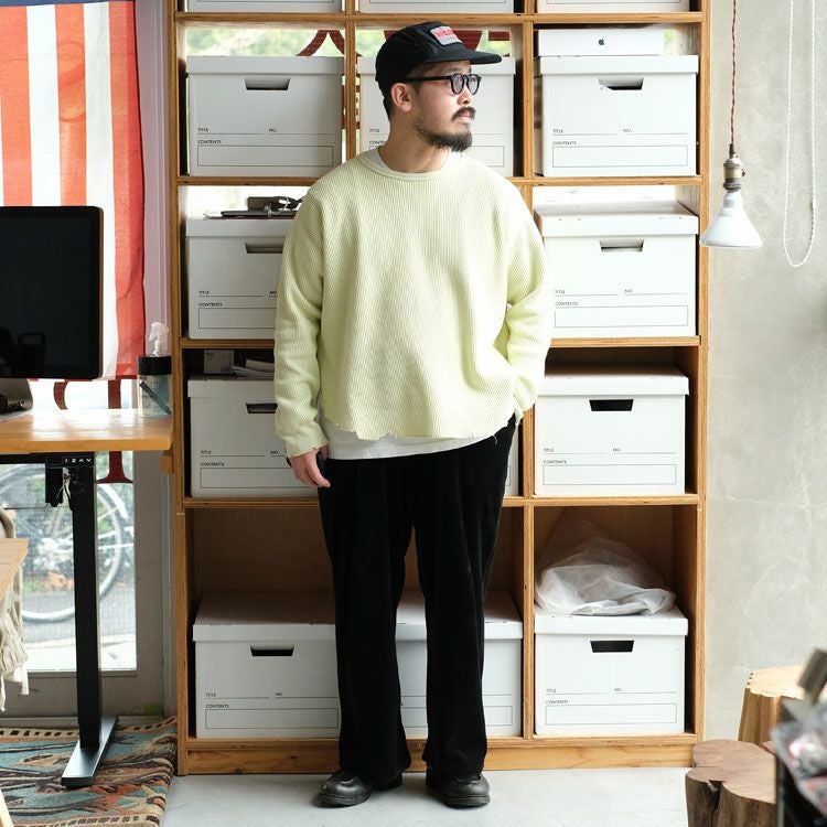 WAFFLE LONG SLEEVE TEE ワッフルロングスリーブT