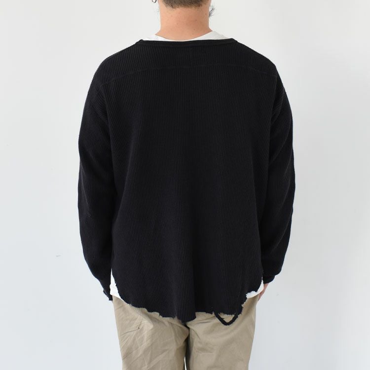 WAFFLE LONG SLEEVE TEE ワッフルロングスリーブT