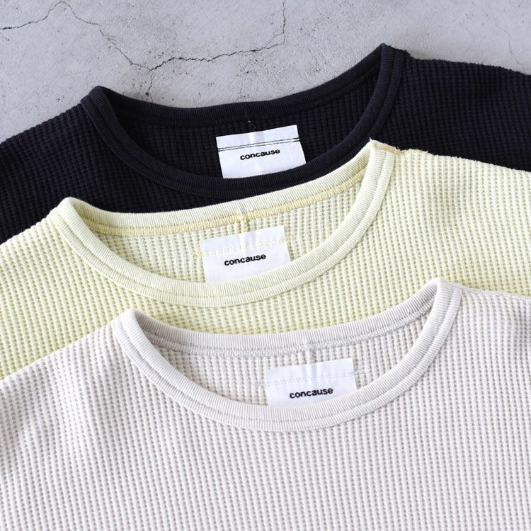 WAFFLE LONG SLEEVE TEE ワッフルロングスリーブT