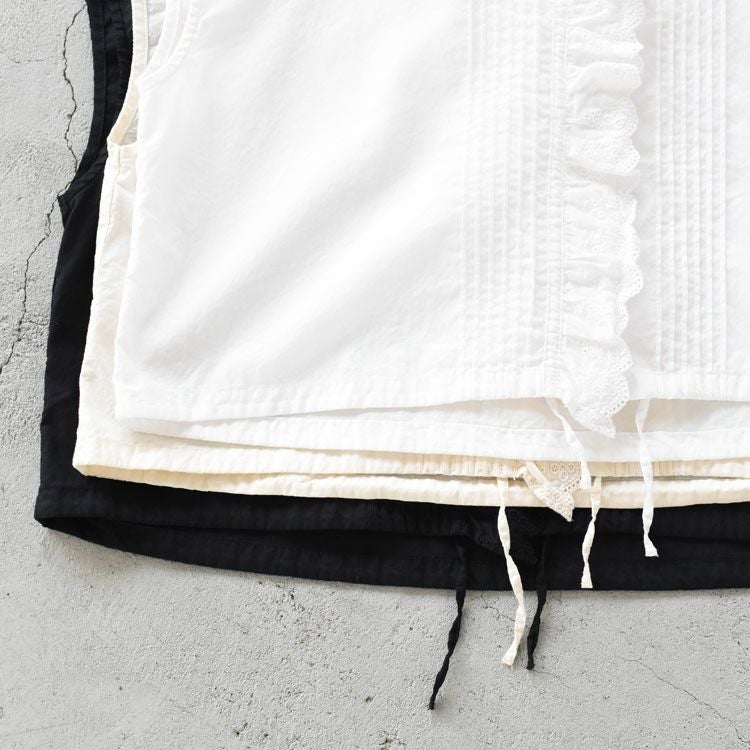 pin tuck lace vest ピンタックレースベスト