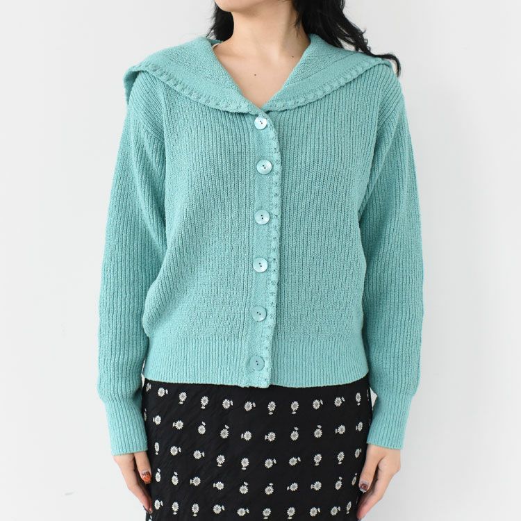 SAILOR COLLAR KNIT CARDIGAN セーラーカラー ニットカーディガン