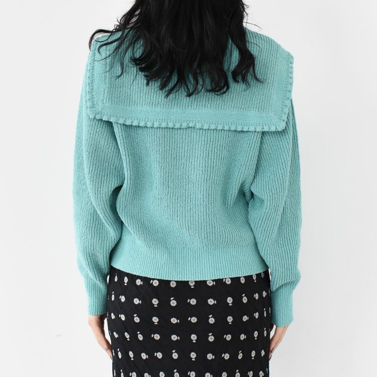 SAILOR COLLAR KNIT CARDIGAN セーラーカラー ニットカーディガン