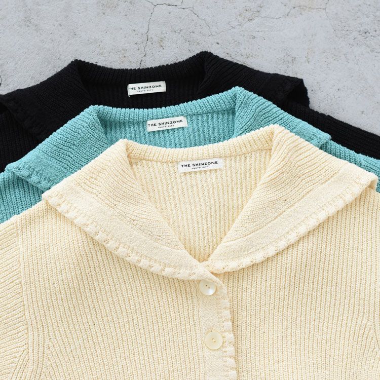 SAILOR COLLAR KNIT CARDIGAN セーラーカラー ニットカーディガン
