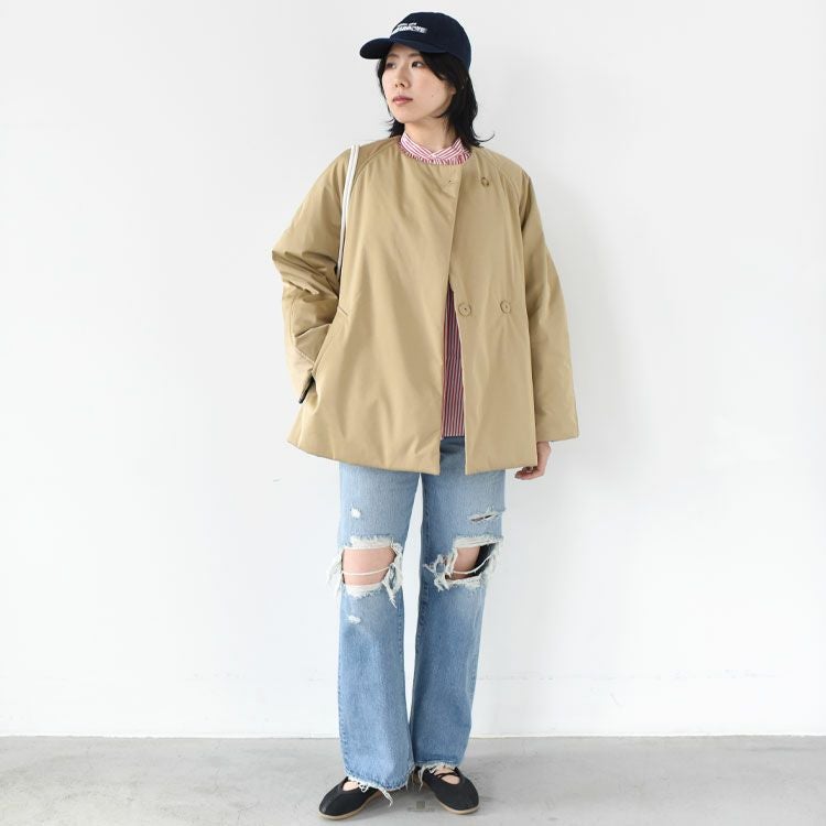 COLLARLESS PADDED COAT カラーレス パデッドコート