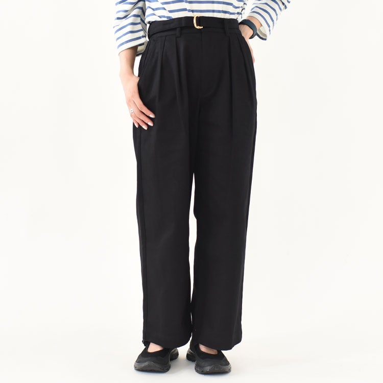 drill two tuck trousers ドリルツータックトラウザーズ