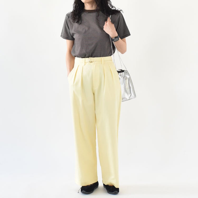 drill two tuck trousers ドリルツータックトラウザーズ