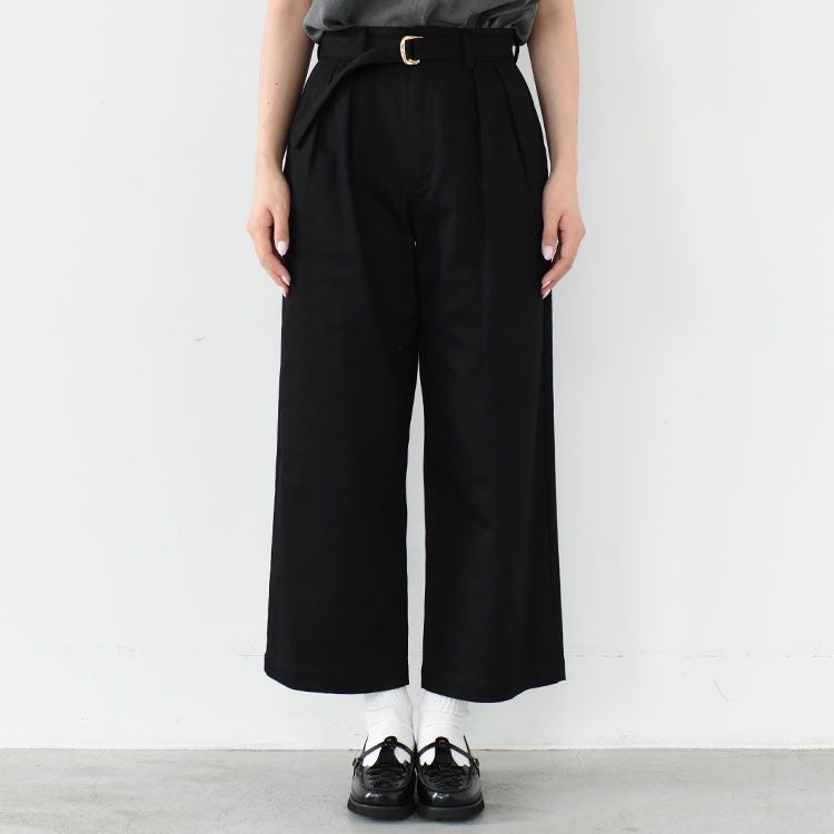 drill two tuck trousers ドリルツータックトラウザーズ