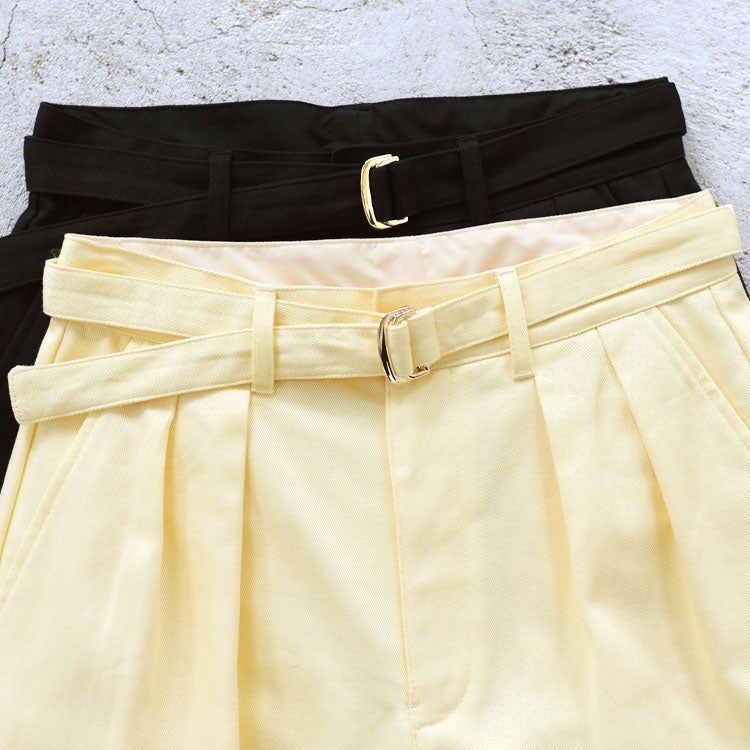 drill two tuck trousers ドリルツータックトラウザーズ
