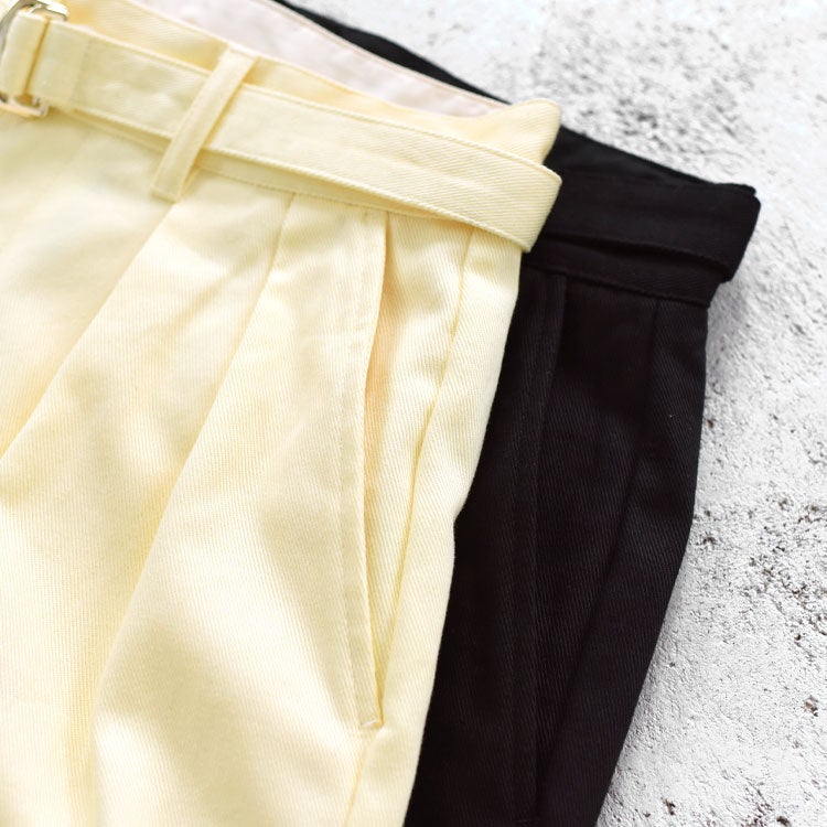 drill two tuck trousers ドリルツータックトラウザーズ