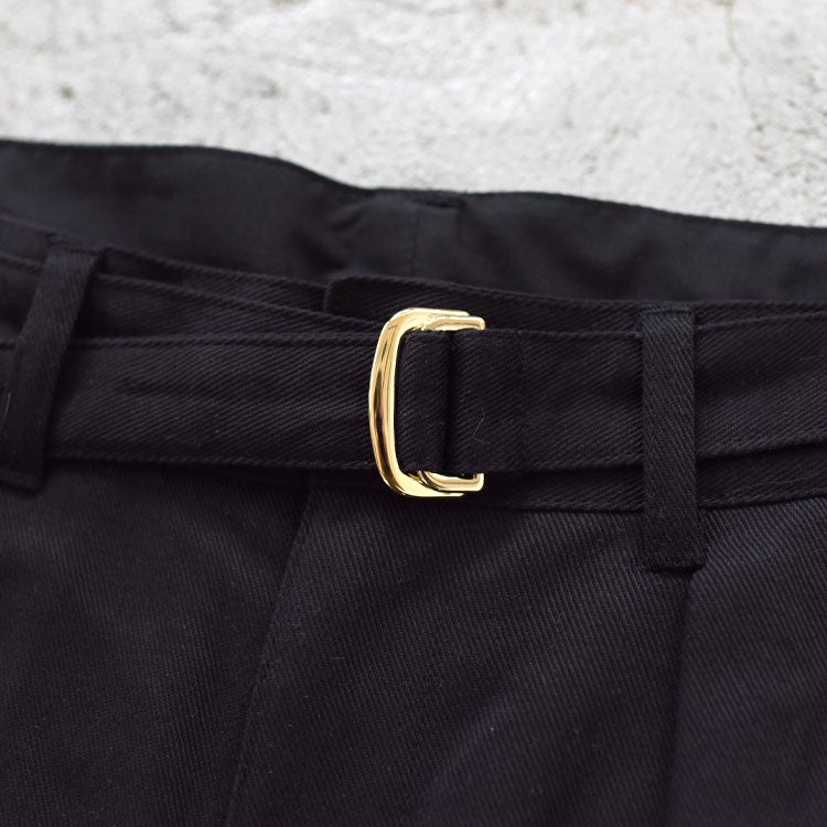 drill two tuck trousers ドリルツータックトラウザーズ