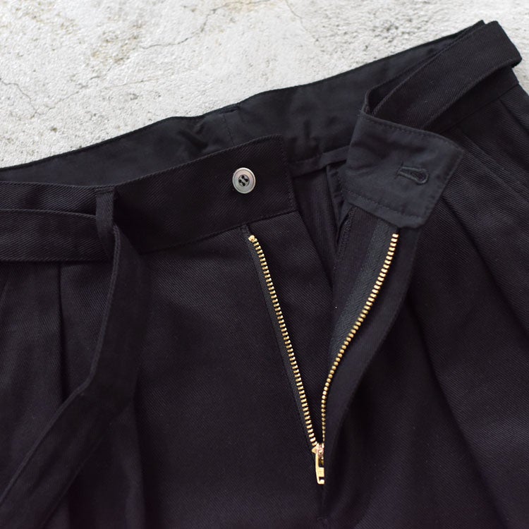 drill two tuck trousers ドリルツータックトラウザーズ