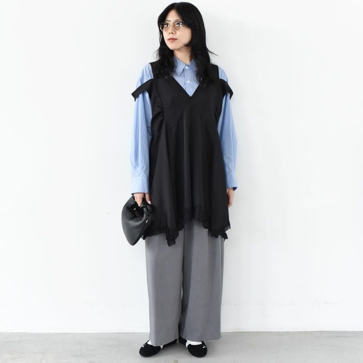 hiwaist wide trousers ハイウエストワイドトラウザー