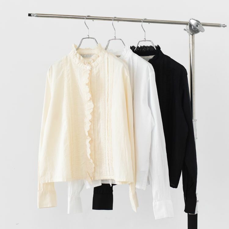 pin tuck lace shirt ピンタックレースシャツ