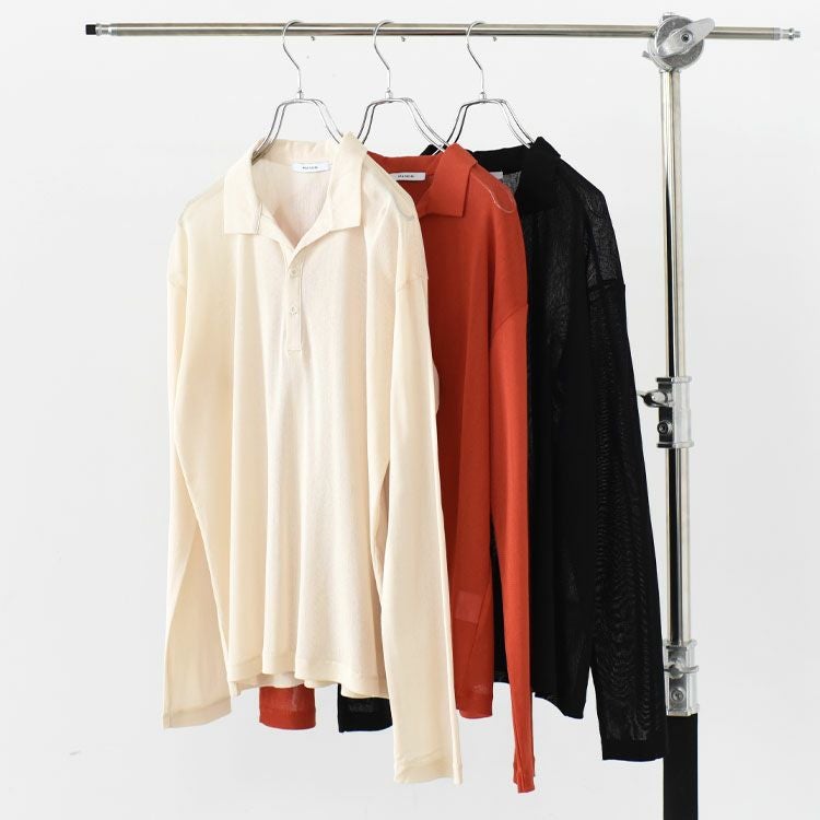 STRECH TULE POLO SHT ストレッチチュールポロシャツ