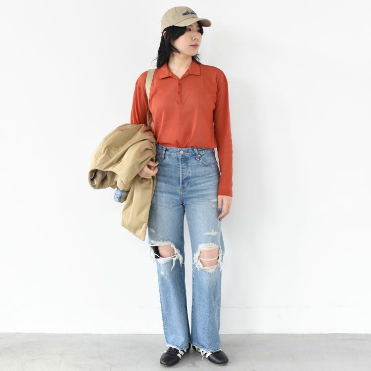 STRECH TULE POLO SHT ストレッチチュールポロシャツ