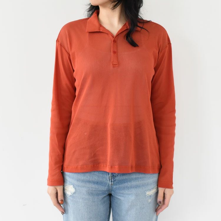 STRECH TULE POLO SHT ストレッチチュールポロシャツ