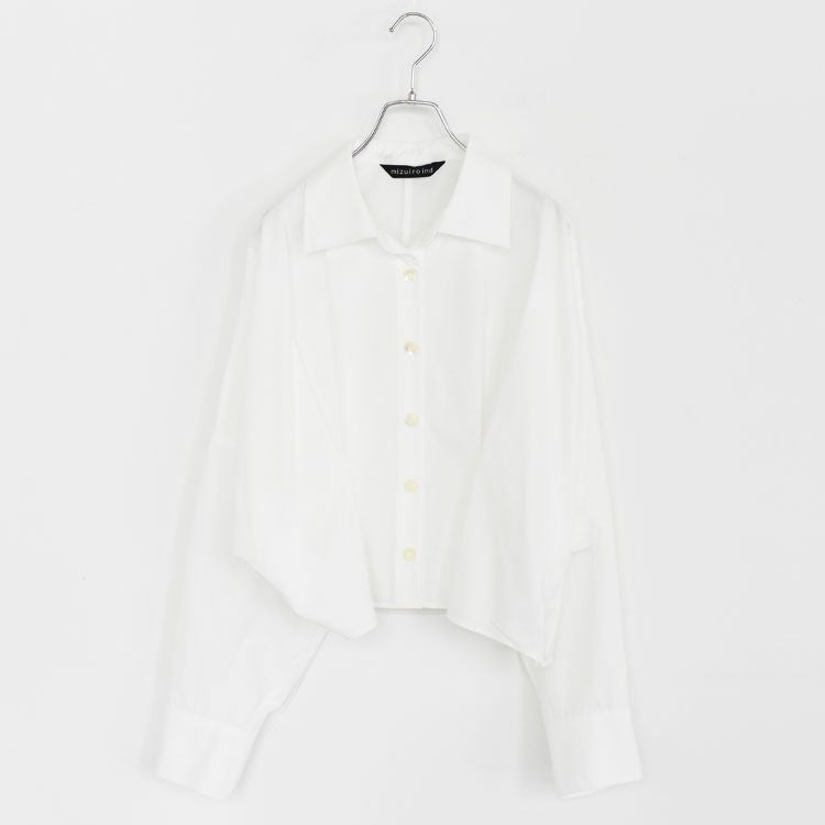 cocoon short shirt コクーンショートシャツ/1-230164/mizuiro ind