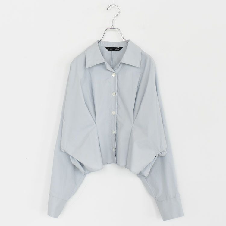 cocoon short shirt コクーンショートシャツ/1-230164/mizuiro ind