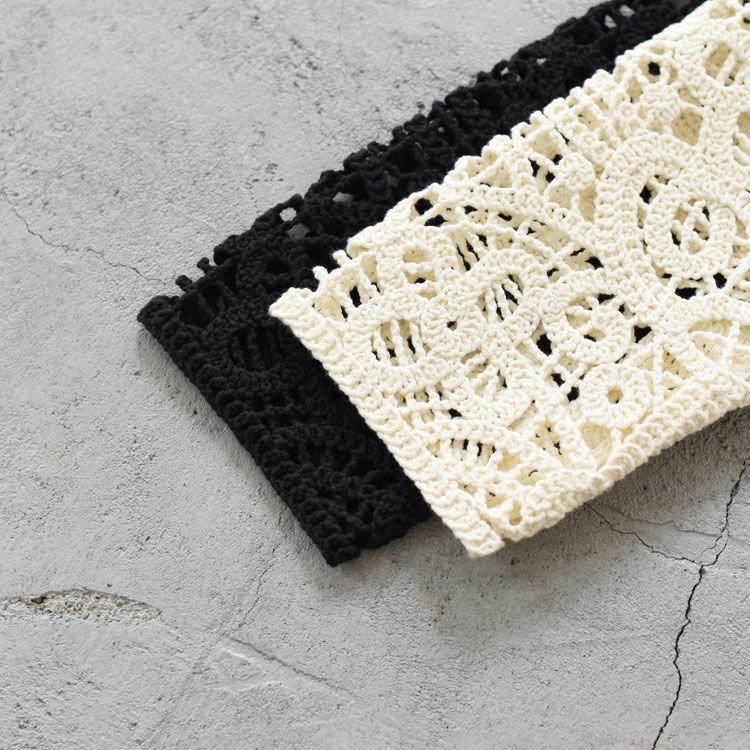 lace knitting cardigan レース編みショートカーディガン