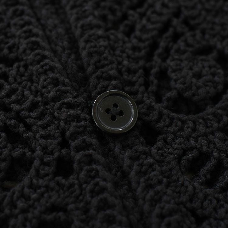 lace knitting cardigan レース編みショートカーディガン