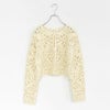 lace knitting cardigan レース編みショートカーディガン