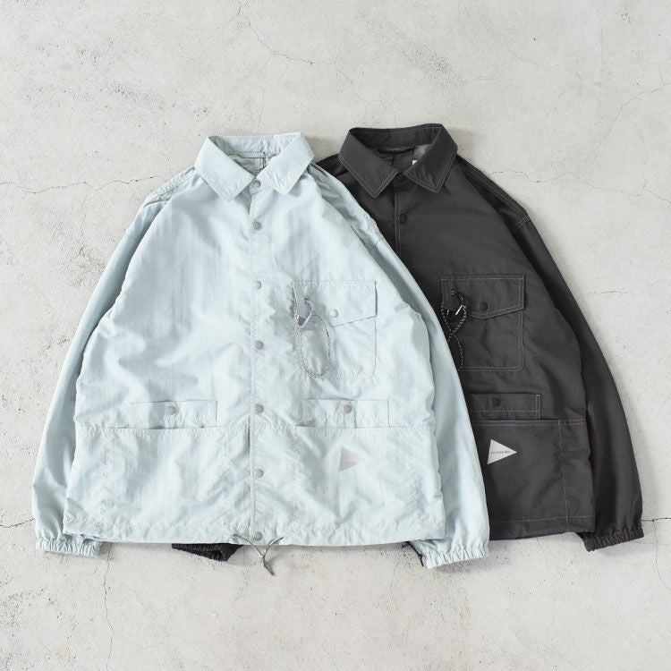 crinkled nylon shrits jacket クリンクル ナイロン シャツジャケット