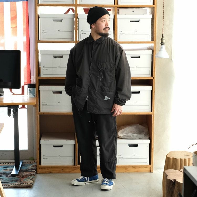 crinkled nylon shrits jacket クリンクル ナイロン シャツジャケット