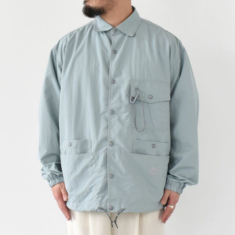 crinkled nylon shrits jacket クリンクル ナイロン シャツジャケット