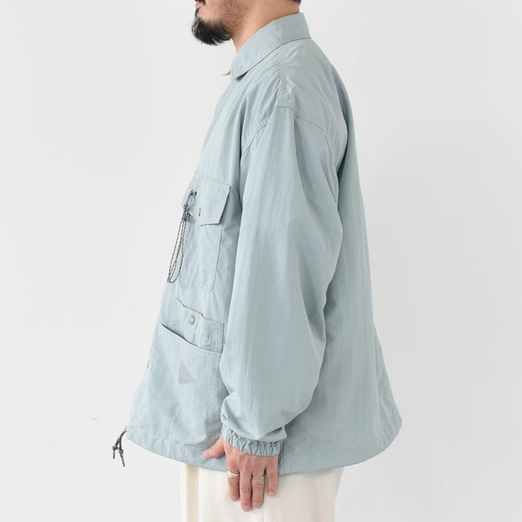 crinkled nylon shrits jacket クリンクル ナイロン シャツジャケット