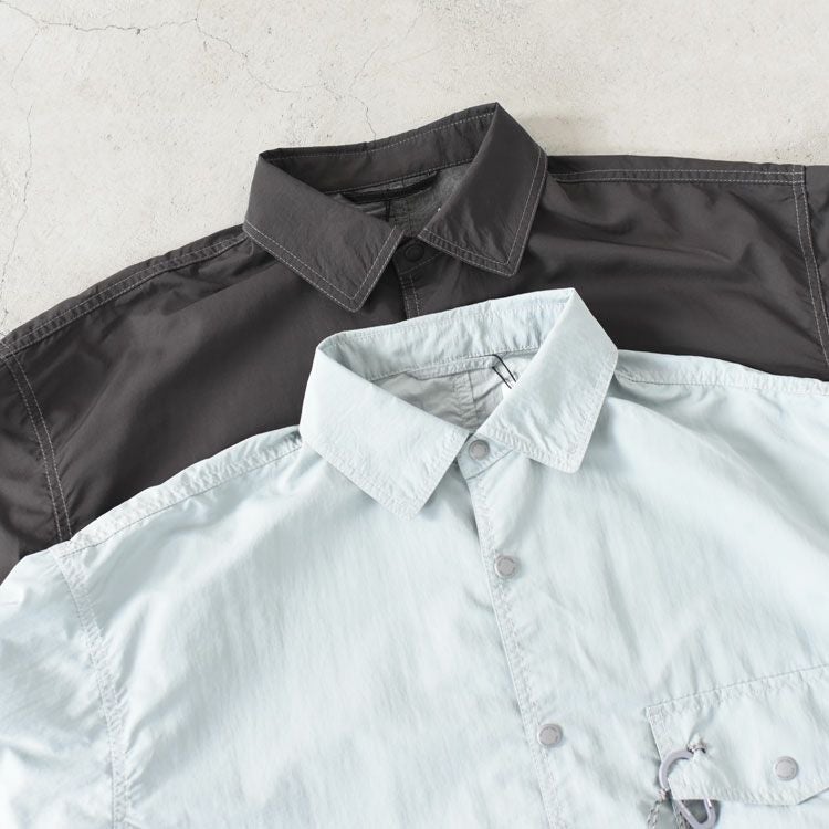 crinkled nylon shrits jacket クリンクル ナイロン シャツジャケット