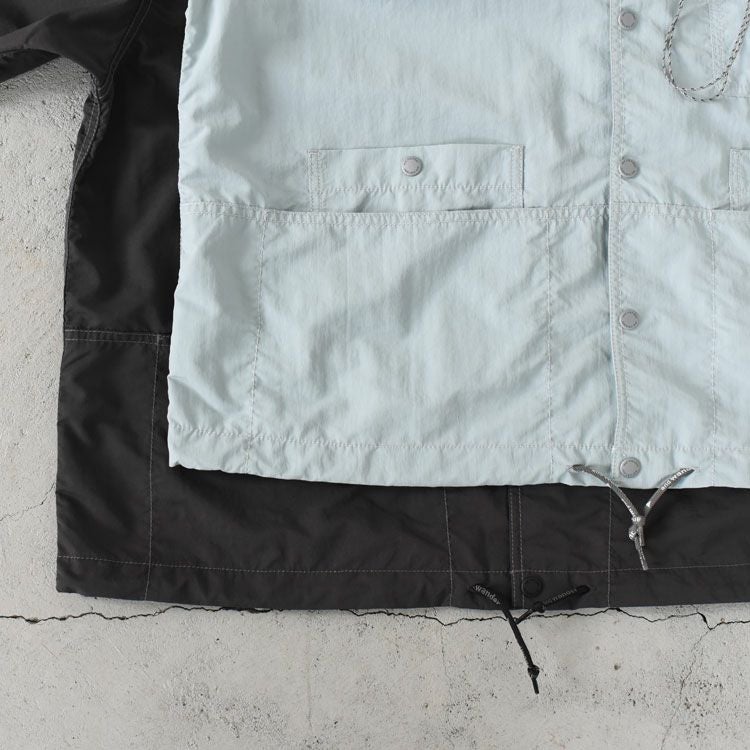 crinkled nylon shrits jacket クリンクル ナイロン シャツジャケット