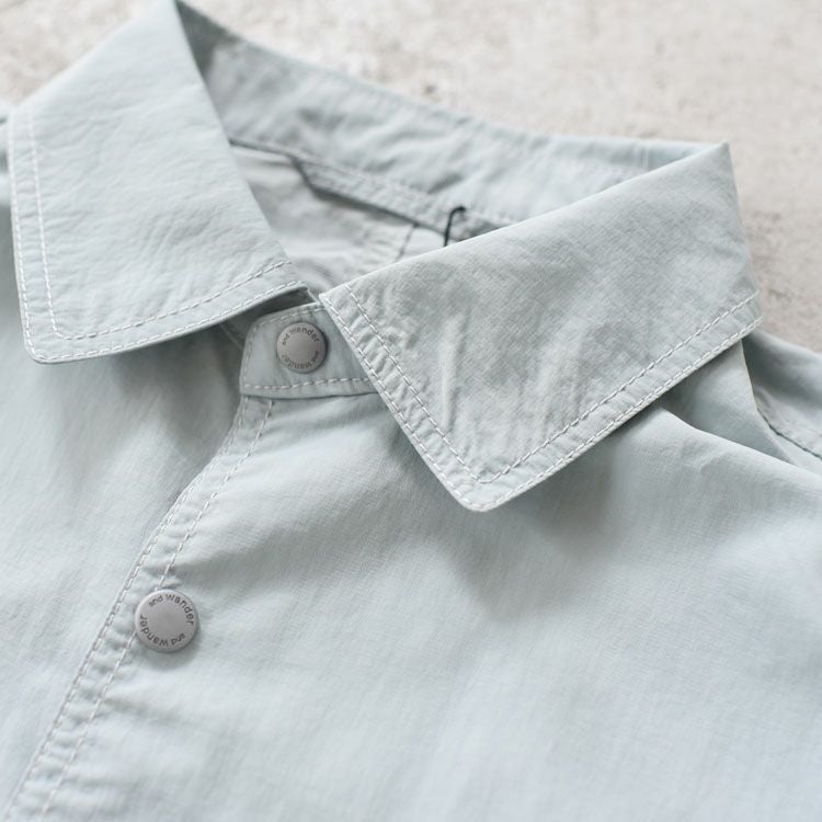 crinkled nylon shrits jacket クリンクル ナイロン シャツジャケット