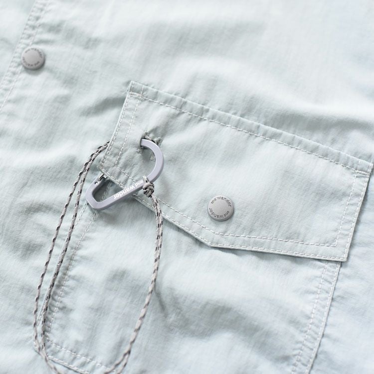 crinkled nylon shrits jacket クリンクル ナイロン シャツジャケット