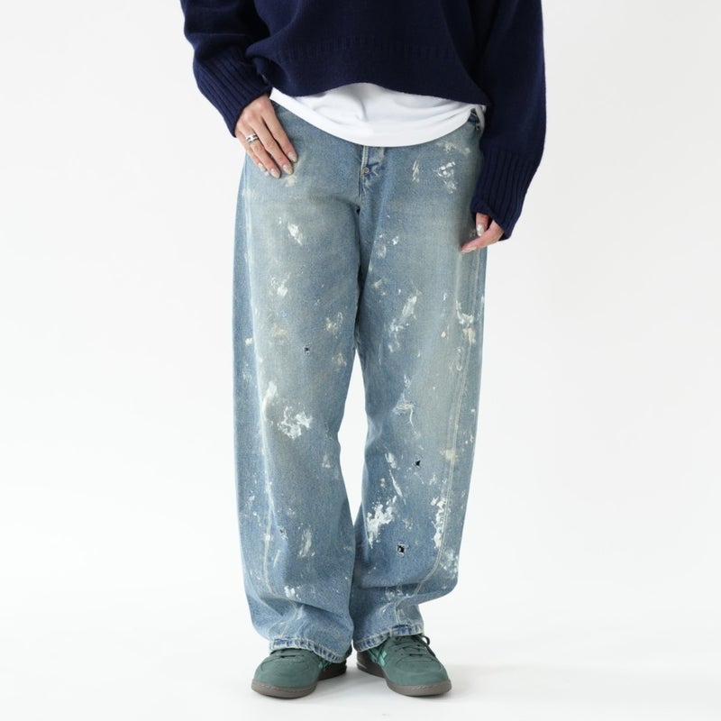 BACK CINCH JEANS(PAINT) バックシンチジーンズ ペイント