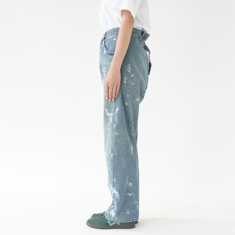 BACK CINCH JEANS(PAINT) バックシンチジーンズ ペイント