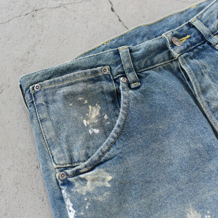 BACK CINCH JEANS(PAINT) バックシンチジーンズ ペイント