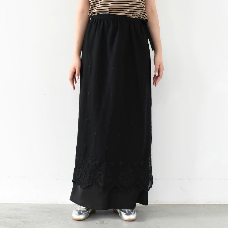 LACE APRON SKIRT レースエプロンスカート/26SMSSK03/THE SHINZONE