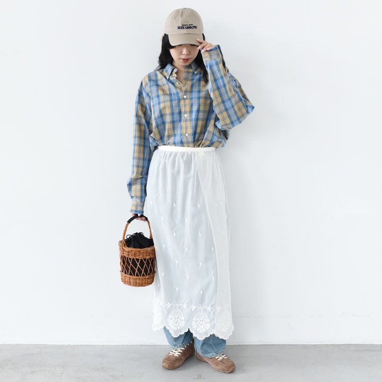 LACE APRON SKIRT レースエプロンスカート/26SMSSK03/THE SHINZONE